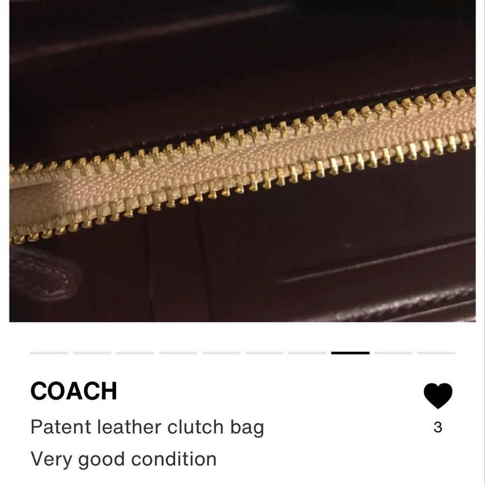 Coach vintage beige patent leather wallet - Picture 8 of 9